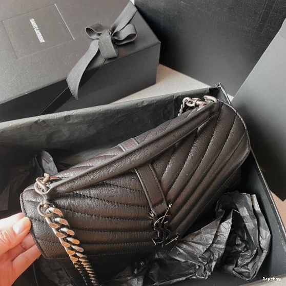Rep ladies REP YSL Medium leather shoulder bag-24*17*6.5cm 0715